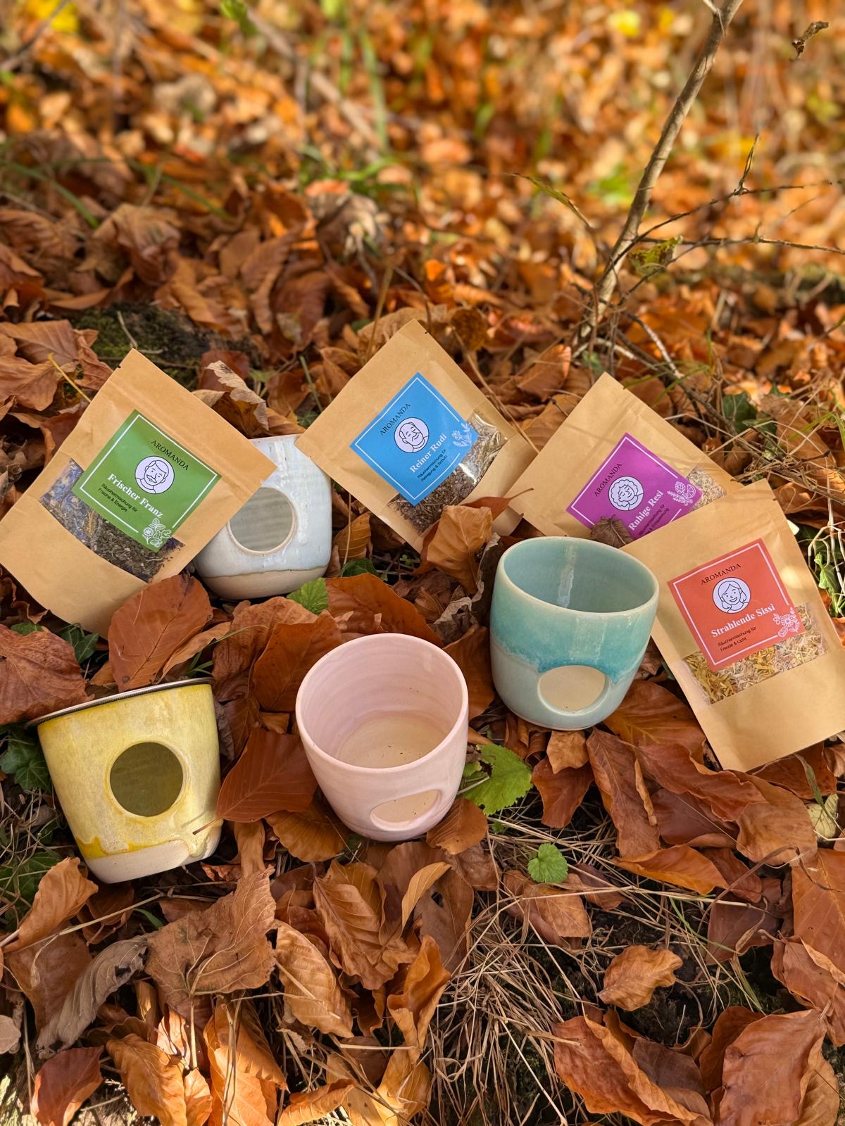 Kräuter-Räucherstövchen Set